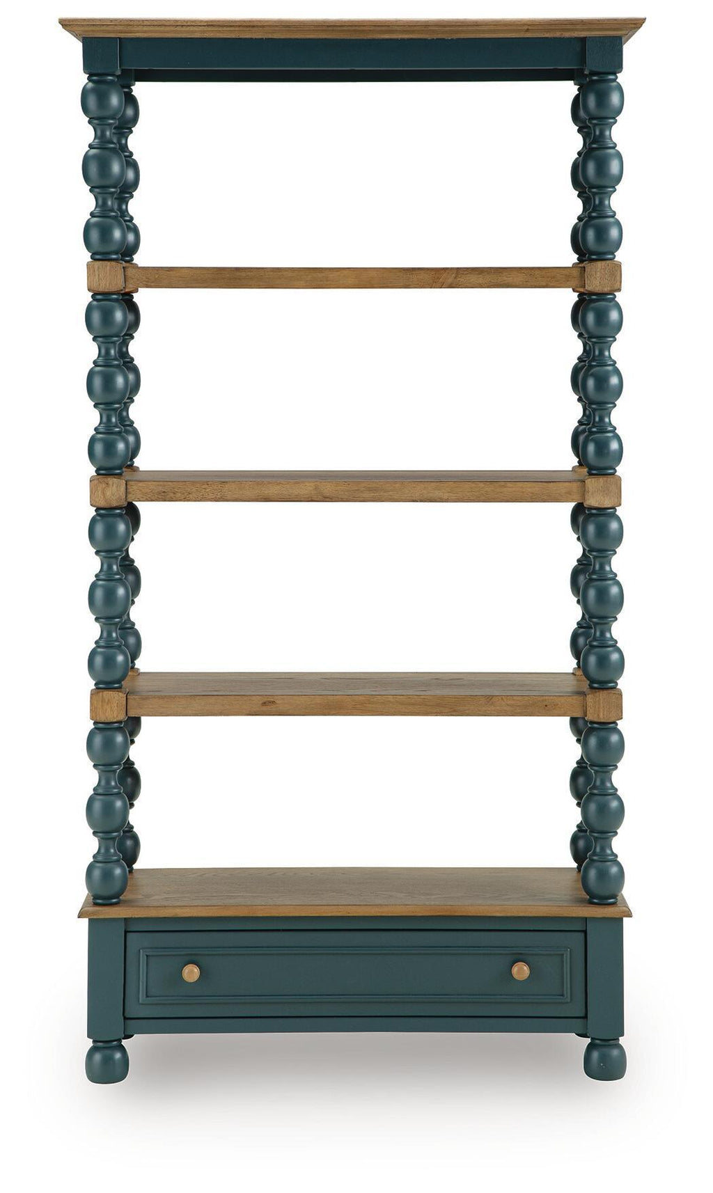 Finnworth - Bookcase - Blue / Brown