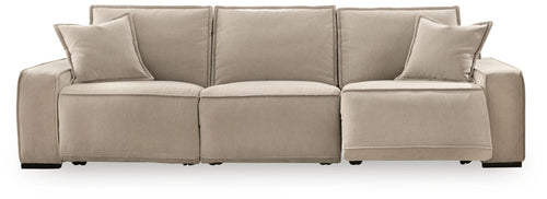 Carceri - 3-Piece Power Sectional Reclining Sofa With Armless Power Recliner - Cashmere
