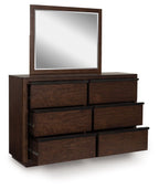 Dilenno - Dresser And Mirror - Dark Brown