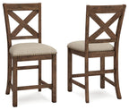 Moriville - Upholstered Barstool (Set of 2) - Beige