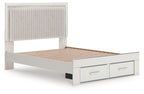 Zuraleus - Upholstered Panel Platform Storage Bed