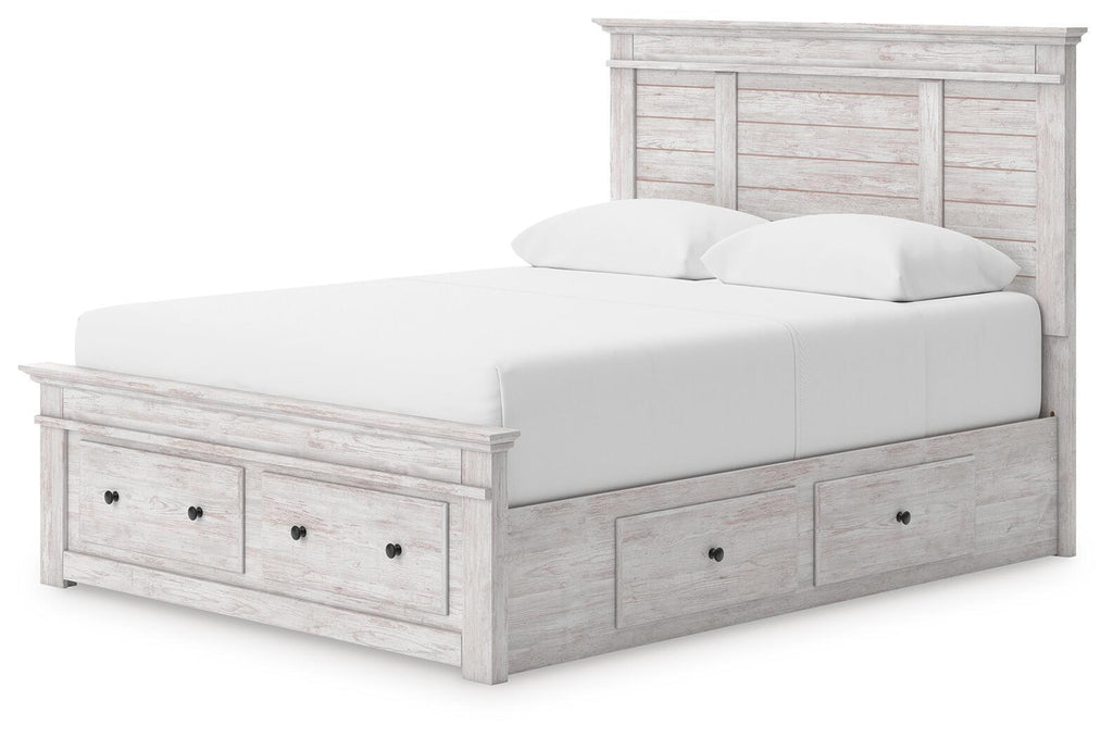 Makidern - Panel Storage Bed
