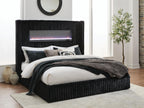 Tayleena - Upholstered Bed With Fireplace And Wireless Audio