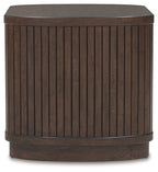 Korestone - Square End Table - Dark Brown