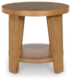 Kristiland - Round End Table - Light Brown