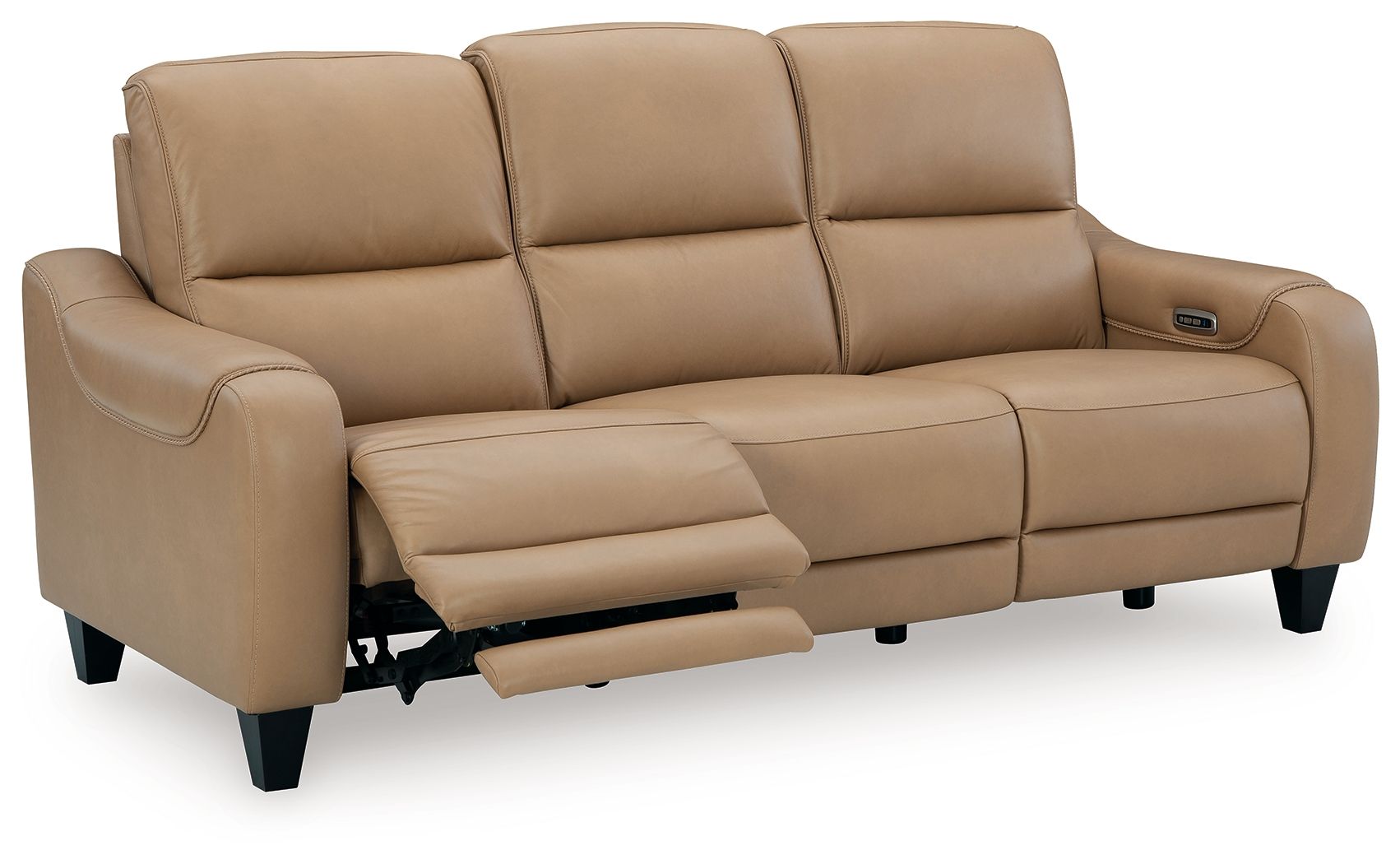 Mosswell - Power Reclining Sofa With Adj Headrest - Toffee