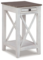 Adalane - Accent Table - White / Gray