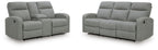 Gauntlet - 2 Pc. - Reclining Sofa And Loveseat - Sterling