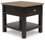 Drazmine - Rectangular End Table - Brown