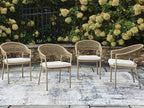 Orchard Beach - Arm Chair With Cushion (Set of 4) - Beige