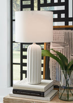 Clarkland - Ceramic Table Lamp (Set of 2) - White