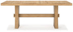 Galliden - Rectangular Dining Room Table - Light Brown