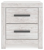 Cayboni - Two Drawer Night Stand - Whitewash