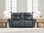 Next Move - Power Reclining Loveseat With Console / Adjustable Headrest
