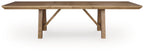 Ridgester - Rectangular Dining Room Extension Table - Light Brown