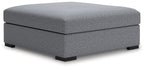 Bealton - Oversized Accent Ottoman - Salt And Pepper
