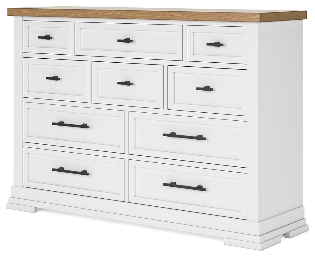 Ashbryn - Dresser - White / Natural
