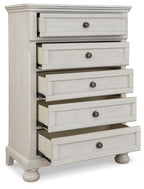 Robbinsdale - Five Drawer Chest - Youth - Antique White