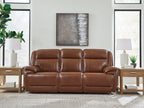 Healy Pier - Power Reclining Sofa / Adj Headrest - Chocolate