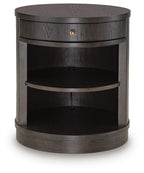 Leighmour - Accent Table - Dark Brown