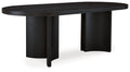 Rowanbeck - Oval Dining Room Table - Black