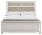 Altyra - Queen Panel Bookcase Bed With Roll Slats - White