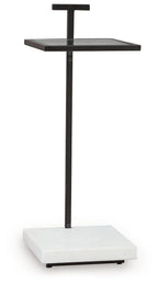 Mannill - Accent Table - Black / White