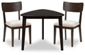 Shorbyn - 3 Pc. - Dining Table And 2 Chairs - Merlot