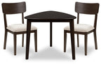 Shorbyn - 3 Pc. - Dining Table And 2 Chairs - Merlot