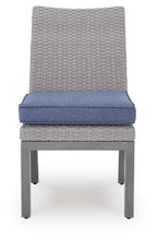 Half Moon Beach - Side Chair With Cushion (Set of 2) - Blue / Gray