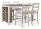 Skempton - Rectangular Counter Table With Storage - White