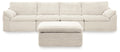Fannin - 4-Piece Sectional With Ottoman - Ivory