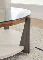 Frazwa - Round Cocktail Table - Multi