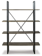 Gilesgrove - Bookcase - Black / Gray