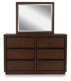 Dilenno - Dresser And Mirror - Dark Brown