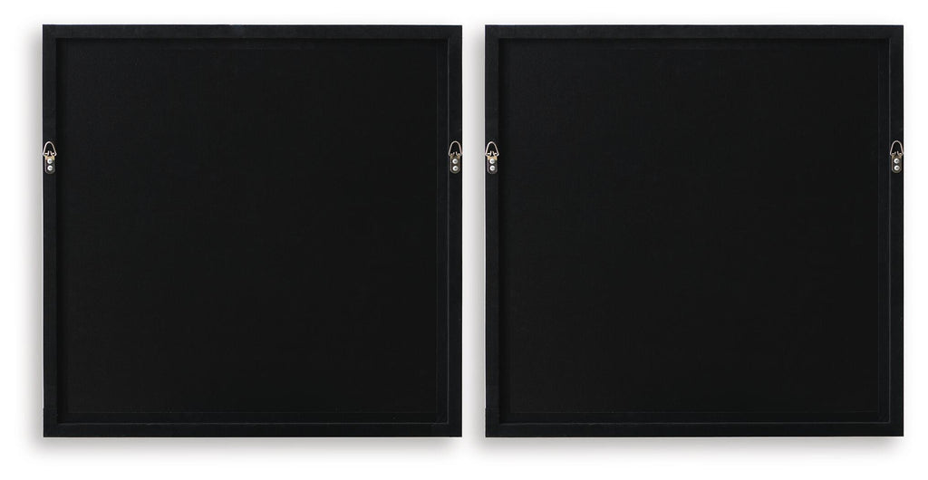 Downyard - Wall Art Set (Set of 2) - Black / Beige