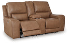 DeepWakes - Power Reclining Loveseat / Console / Adjustable Headrest