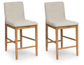 Isanti - Upholstered Barstool (Set of 2) - Light Brown