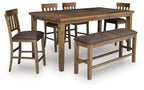 Urbinforte - Counter Height Extension Dining Table Set
