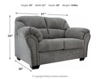 Allmaxx - Loveseat - Pewter