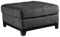 Reidshire - Oversized Accent Ottoman - Steel