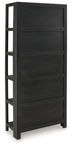 Abyard - Bookcase - Black / Natural