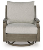 Rainier Ranch - Swivel Glider Chair With Cushion - Brown / Beige