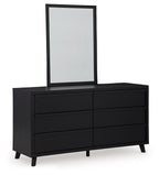 Danziar - Dresser And Mirror - Black