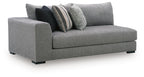 Creston Heights - LAF Corner Chaise - Smolder