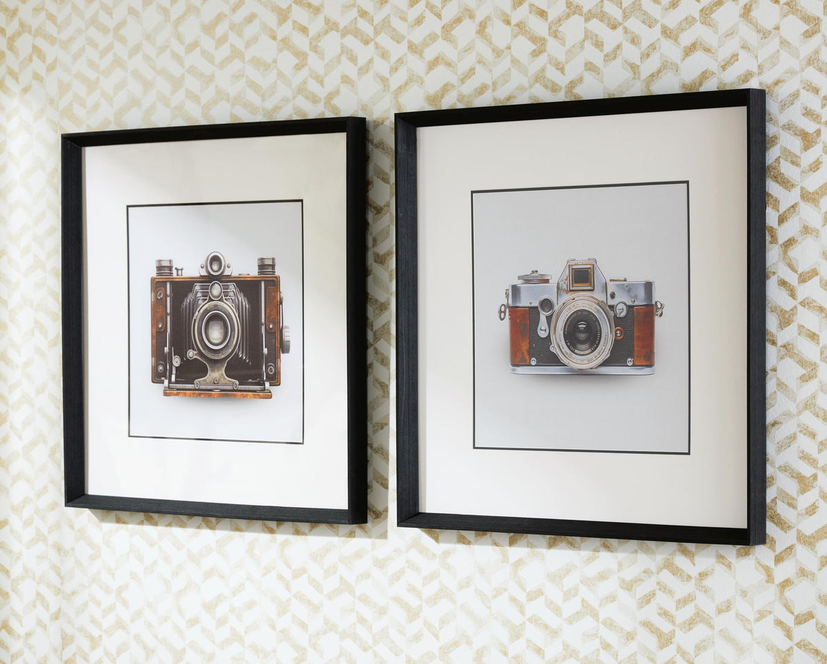Dirkgrove - Wall Art Set (Set of 2) - Black / White / Brown