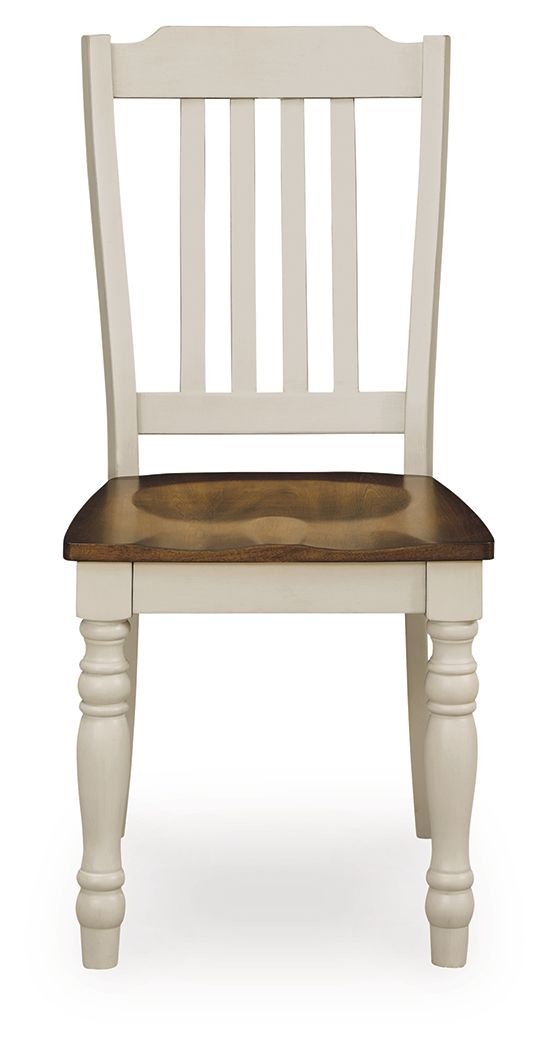 Wirloni - Dining Room Side Chair (Set of 2) - Antique White / Brown