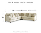Rawcliffe - 5-Piece Sectional - Parchment