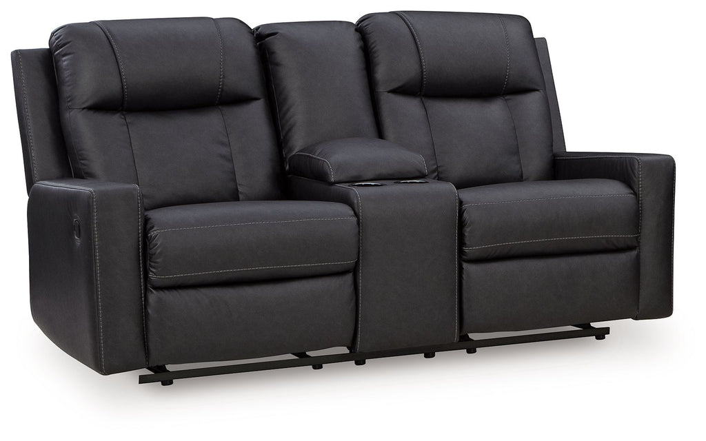 Mackmenville - Double Reclining Loveseat With Console