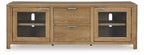Rencott - Extra Large TV Stand - Light Brown